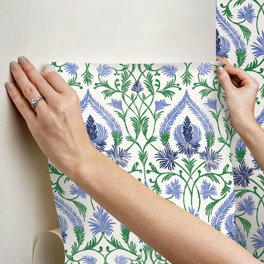 isle-blue-peel-and-stick-wallpaper-york-wallcoverings-nus6192 - York Wallcoverings Wallpaper