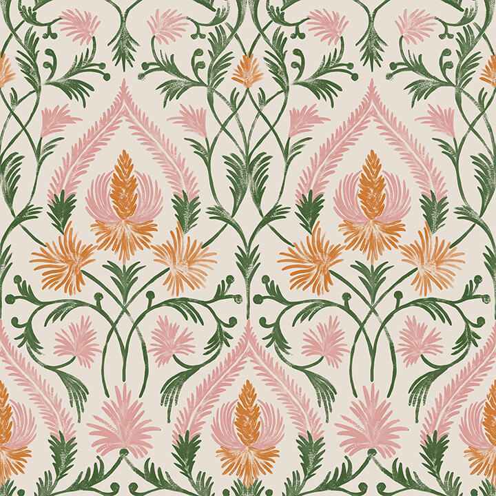 Isle Pink Peel & Stick Wallpaper - York Wallcoverings - NUS6193 - York Wallcoverings Wallpaper