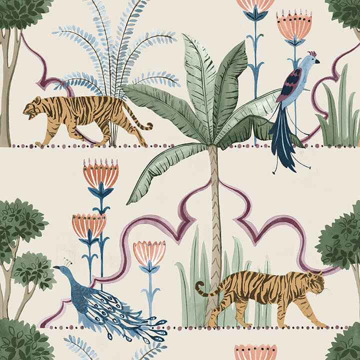 Laos Taupe Peel & Stick Wallpaper - York Wallcoverings - NUS6194 - York Wallcoverings Wallpaper
