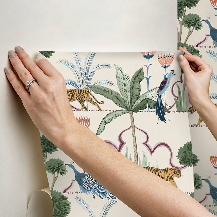 laos-taupe-peel-and-stick-wallpaper-york-wallcoverings-nus6194 - York Wallcoverings Wallpaper