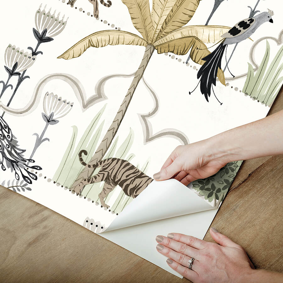 laos-ivory-peel-and-stick-wallpaper-york-wallcoverings-nus6196 - York Wallcoverings Wallpaper