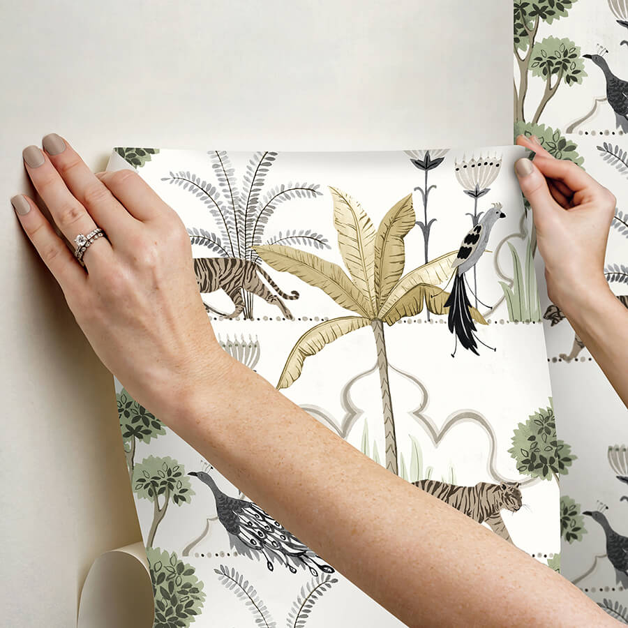 laos-ivory-peel-and-stick-wallpaper-york-wallcoverings-nus6196 - York Wallcoverings Wallpaper