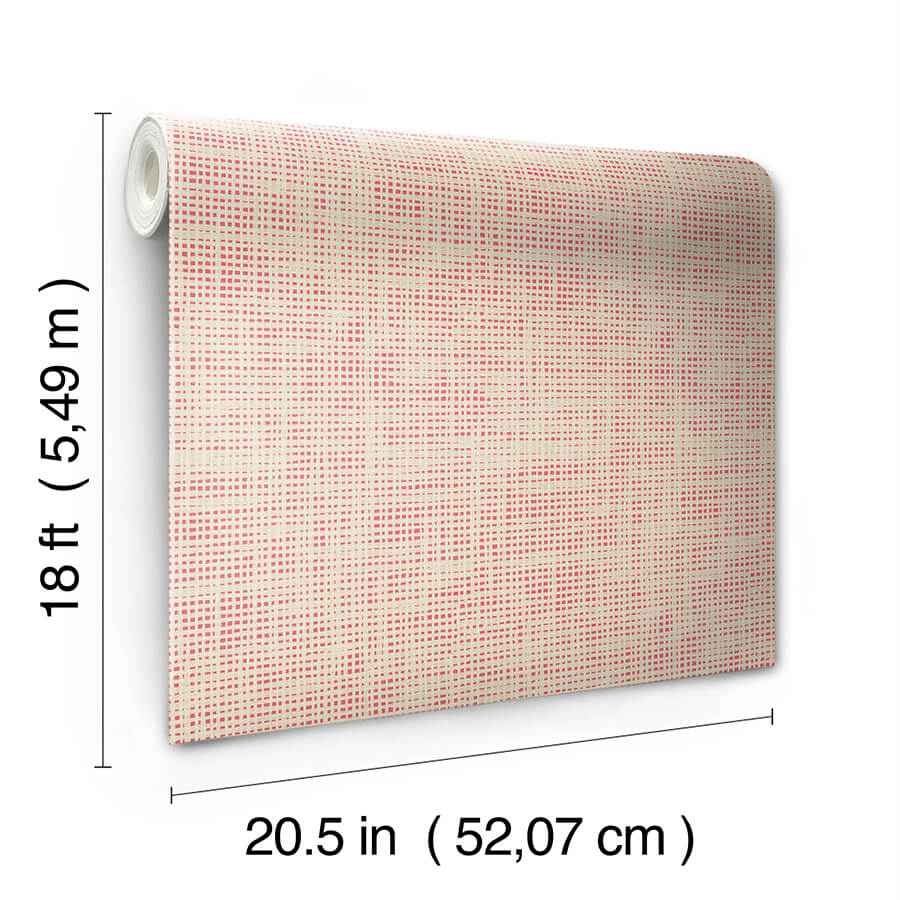 Nolan Pink Peel & Stick Wallpaper - York Wallcoverings - NUS6201 - York Wallcoverings Wallpaper
