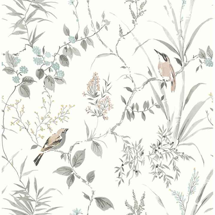 Imperial Garden Neutral Botanical Wallpaper - York Wallcoverings - 4134-26991 - York Wallcoverings Wallpaper