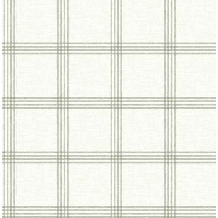 Twain Green Plaid Wallpaper - York Wallcoverings - 4134-26996