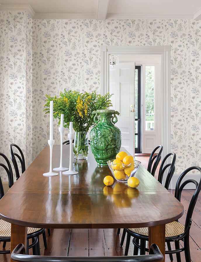 Bergamot Lavender Wildflower Wallpaper - York Wallcoverings - 4134-72504 - York Wallcoverings Wallpaper