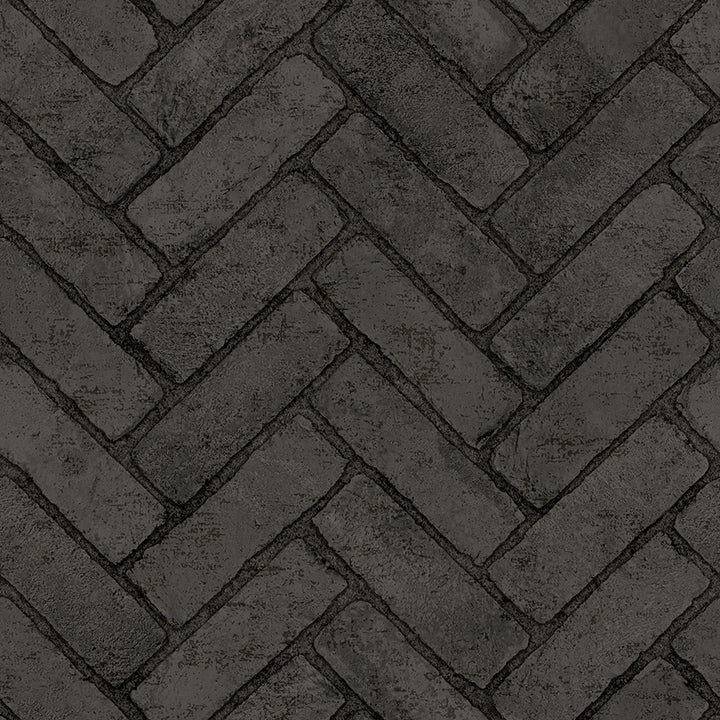 canelle-black-brick-herringbone-wallpaper-york-wallcoverings-4134-72533