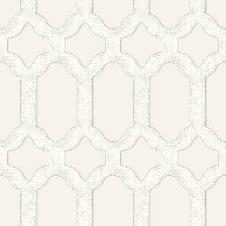 Chervil Cream Trellis Wallpaper - York Wallcoverings - 4134-72541 - York Wallcoverings Wallpaper