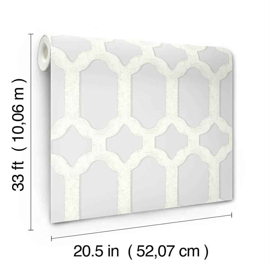 Chervil Sky Blue Trellis Wallpaper - York Wallcoverings - 4134-72543 - York Wallcoverings Wallpaper