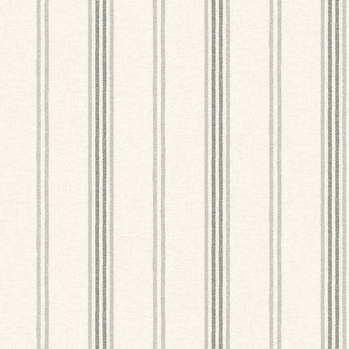 Lovage Charcoal Linen Stripe Wallpaper - York Wallcoverings - 4134-72547 - York Wallcoverings Wallpaper