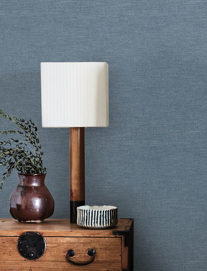 chambray-denim-fabric-weave-wallpaper-york-wallcoverings-4134-72554 - York Wallcoverings Wallpaper