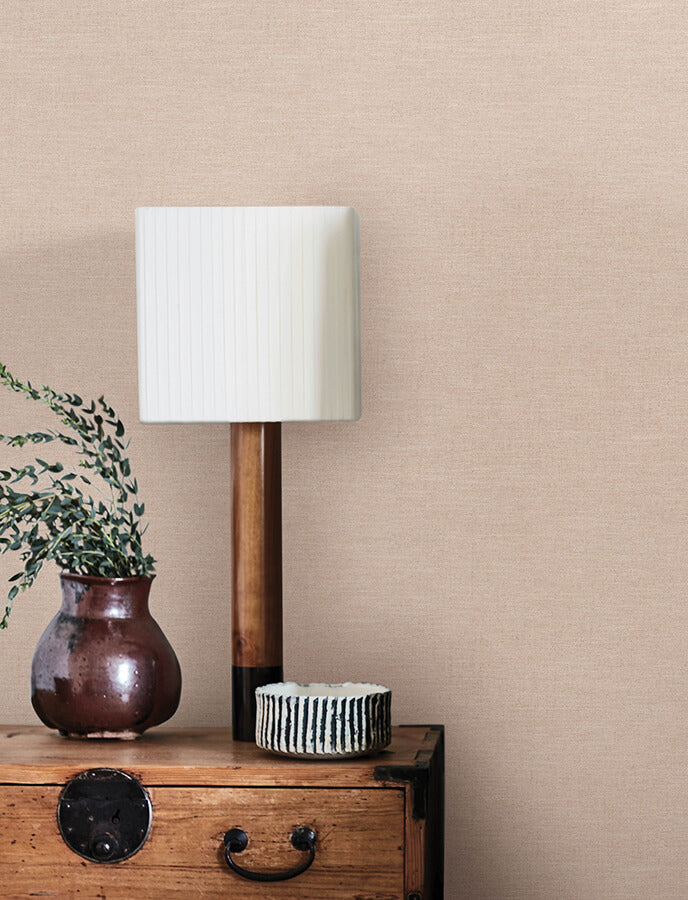 chambray-blush-fabric-weave-wallpaper-york-wallcoverings-4134-72555 - York Wallcoverings Wallpaper