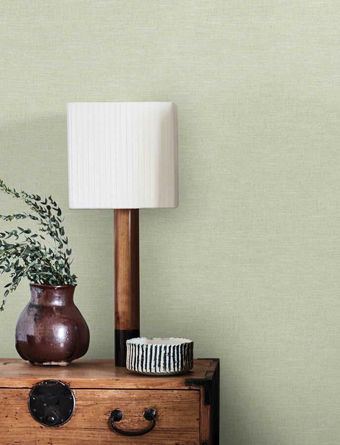 chambray-sage-fabric-weave-wallpaper-york-wallcoverings-4134-72557 - York Wallcoverings Wallpaper