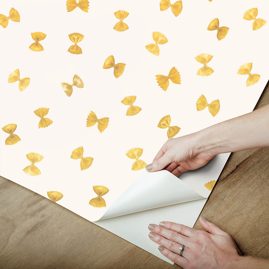 white-pasta-peel-and-stick-wallpaper-york-wallcoverings-ras6266 - York Wallcoverings Wallpaper