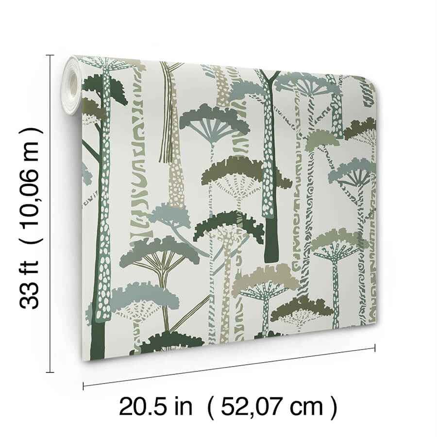 Unify Green Forest Wallpaper - York Wallcoverings - 4146-27205 - York Wallcoverings Wallpaper