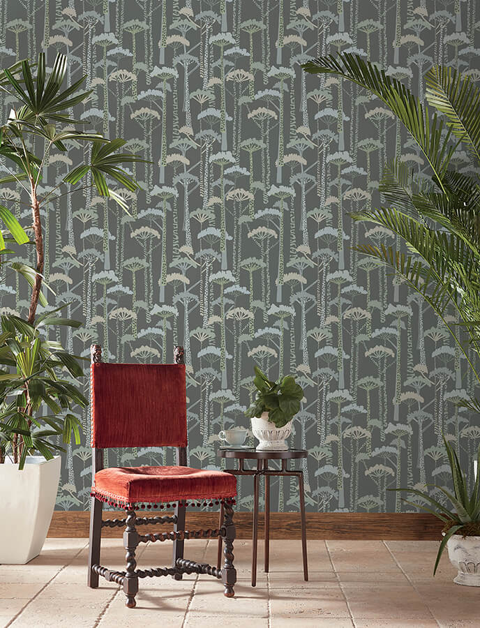 unify-aqua-forest-wallpaper-york-wallcoverings-4146-27206 - York Wallcoverings Papel pintado