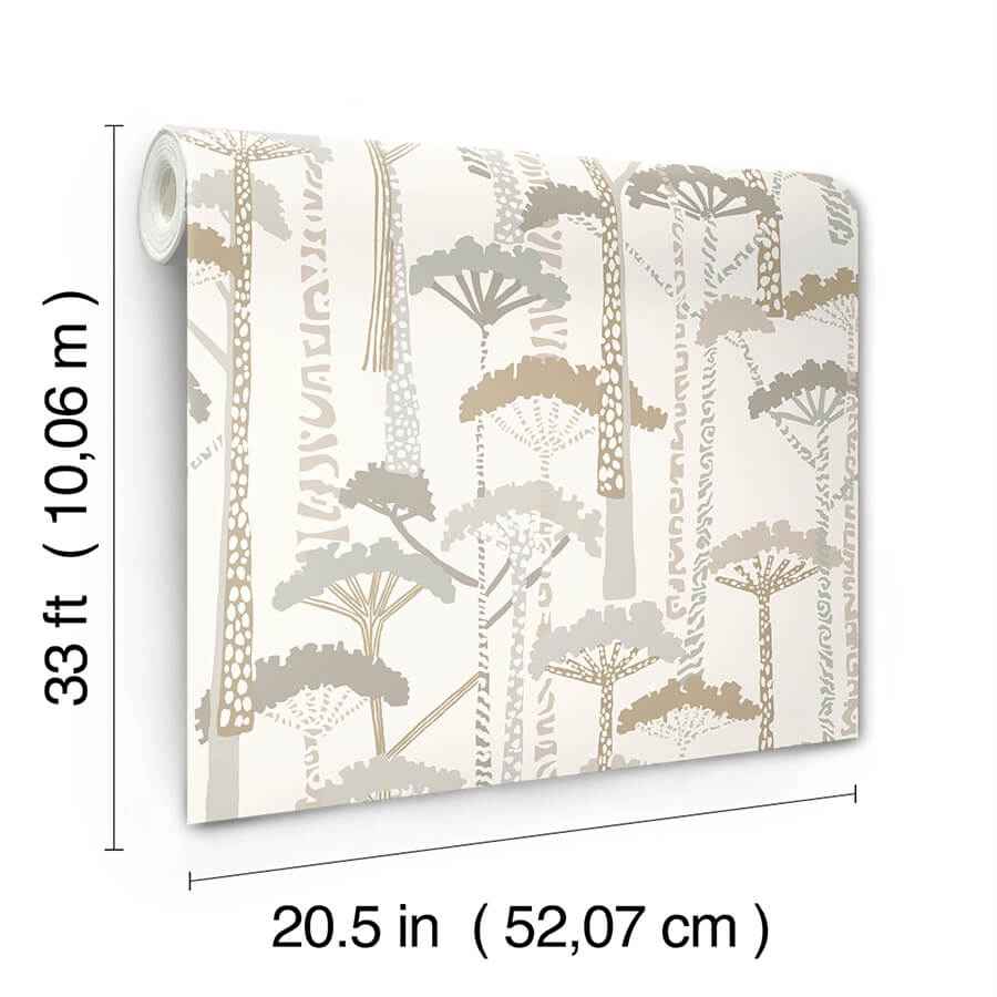 Unify Metallic Forest Wallpaper - York Wallcoverings - 4146-27207 - York Wallcoverings Wallpaper