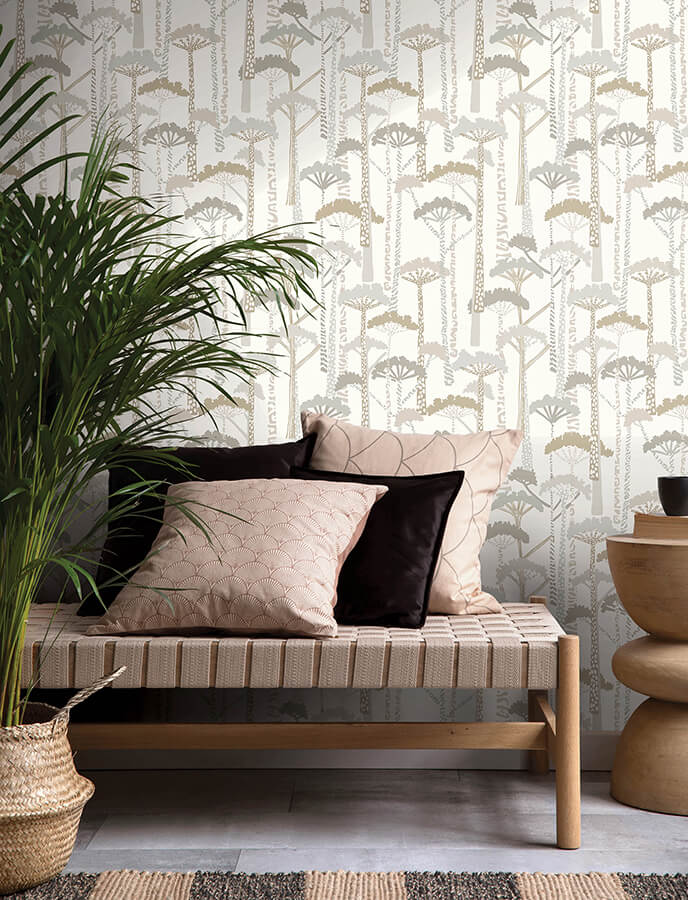 unify-metallic-forest-wallpaper-york-wallcoverings-4146-27207 - York Wallcoverings Papel pintado