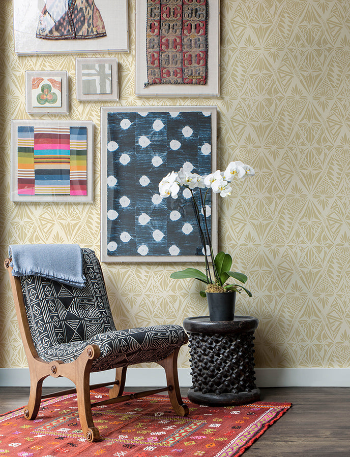 urbane-yellow-diamonds-wallpaper-york-wallcoverings-4146-27211 - York Wallcoverings Papel pintado