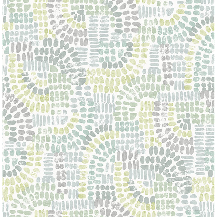 wanderer-aquamarine-mosiac-wallpaper-york-wallcoverings-4146-27214 - York Wallcoverings Wallpaper