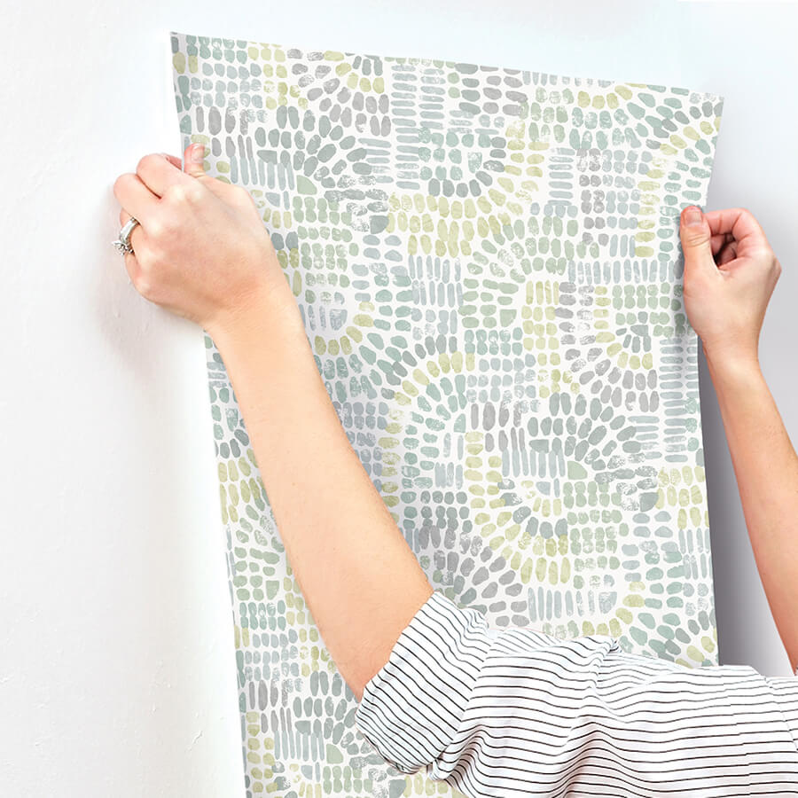 wanderer-aquamarine-mosiac-wallpaper-york-wallcoverings-4146-27214 - York Wallcoverings Papel pintado