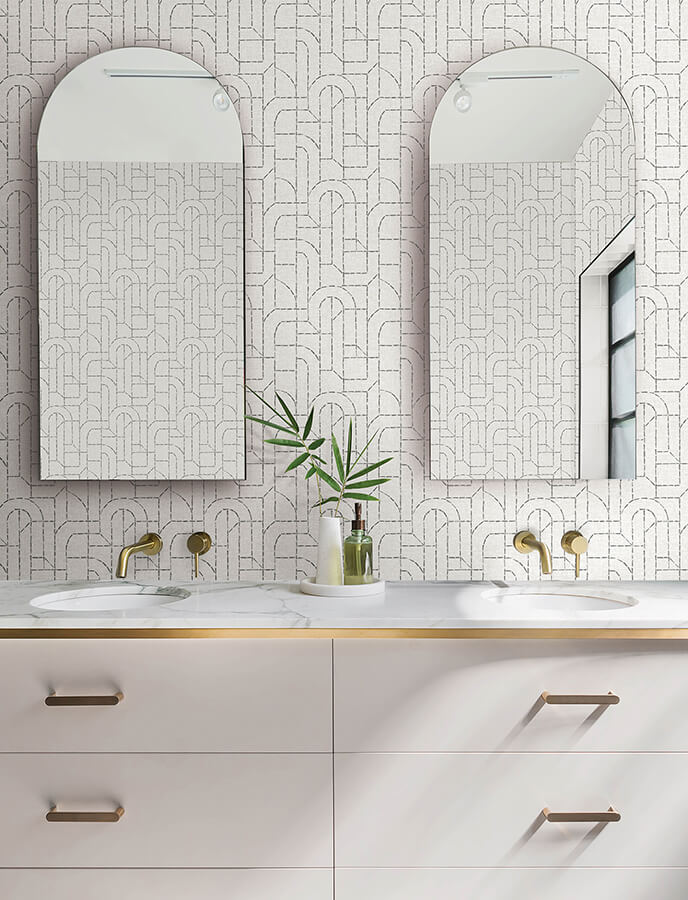 integrity-grey-arched-outlines-wallpaper-york-wallcoverings-4146-27223 - York Wallcoverings Papel pintado