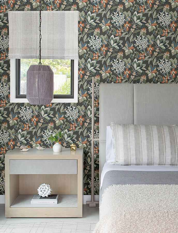 Valdivian Moss Floral Wallpaper - York Wallcoverings - 4146-27226 - York Wallcoverings Wallpaper