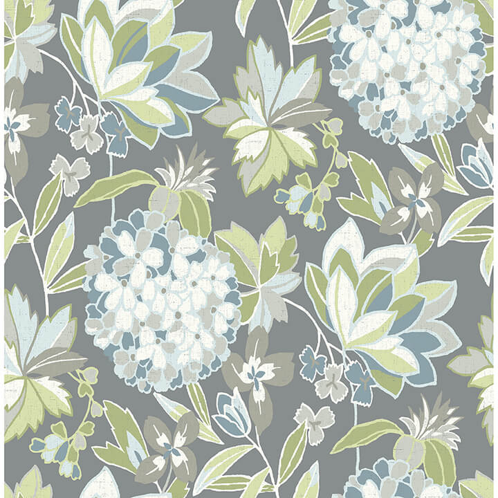 valdivian-aqua-floral-wallpaper-york-wallcoverings-4146-27227 - York Wallcoverings Wallpaper