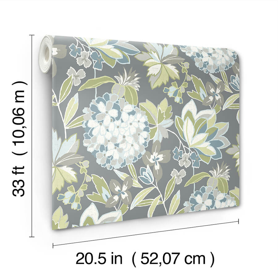 valdivian-aqua-floral-wallpaper-york-wallcoverings-4146-27227 - York Wallcoverings Papel pintado