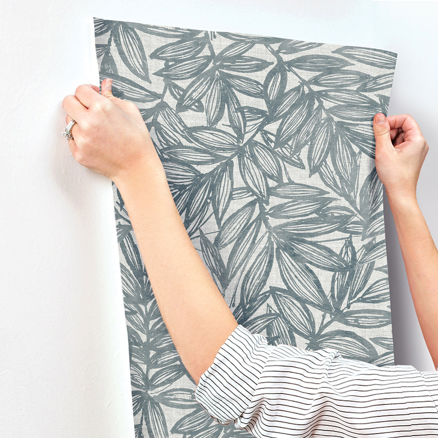 rhythmic-denim-leaf-wallpaper-york-wallcoverings-4146-27230