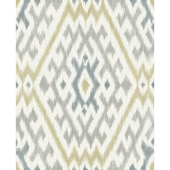solola-chartreuse-ikat-wallpaper-york-wallcoverings-4146-27235 - York Wallcoverings Papel pintado