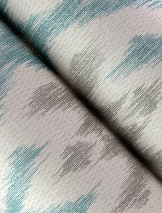 solola-aqua-ikat-wallpaper-york-wallcoverings-4146-27236 - York Wallcoverings Papel pintado