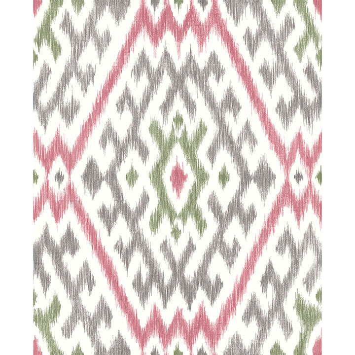 solola-fuchsia-ikat-wallpaper-york-wallcoverings-4146-27237 - York Wallcoverings Papel pintado