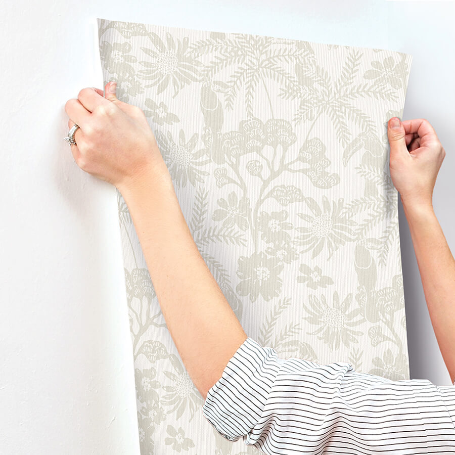 jacaranda-taupe-tropical-trail-wallpaper-york-wallcoverings-4146-27246 - York Wallcoverings Wallpaper