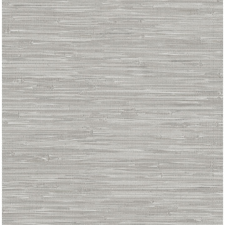 exhale-light-grey-woven-faux-grasscloth-wallpaper-york-wallcoverings-4146-27263 - York Wallcoverings Wallpaper