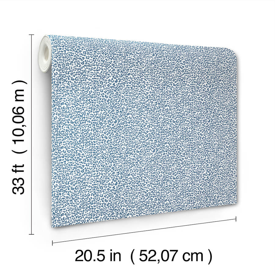 soul-indigo-animal-print-wallpaper-york-wallcoverings-4146-27268 - York Wallcoverings Papel pintado
