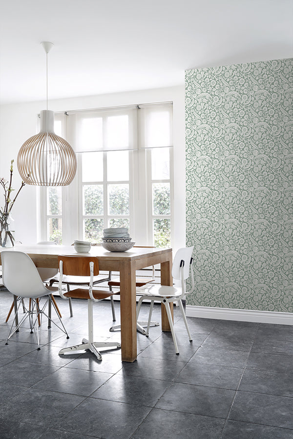 cordelia-green-baroque-blooms-wallpaper-york-wallcoverings-dd139329 - York Wallcoverings Wallpaper