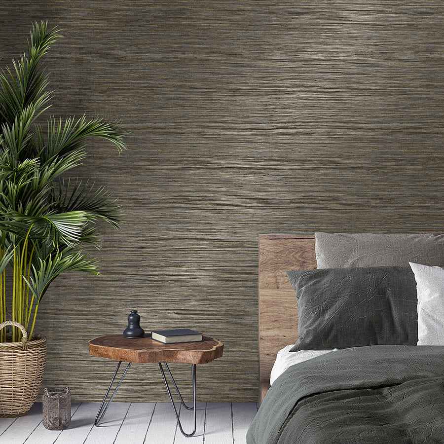 Fusion Charcoal Plain Wallpaper - York Wallcoverings - M1770 - York Wallcoverings Wallpaper