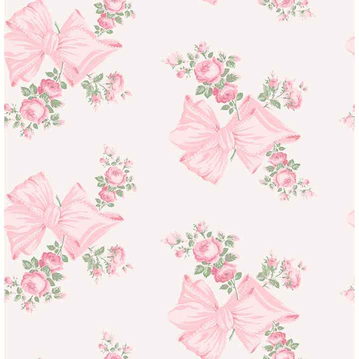 Rosa Beaux Pink Peel & Stick Wallpaper - York Wallcoverings - LFS6273 - York Wallcoverings Wallpaper