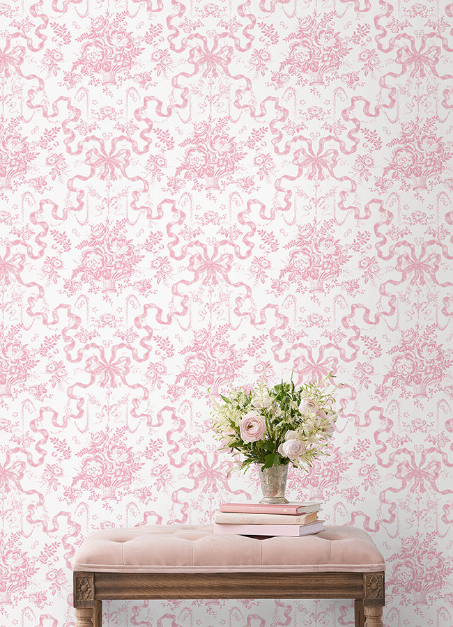 fairytale-peony-pink-toile-wallpaper-york-wallcoverings-ast6271