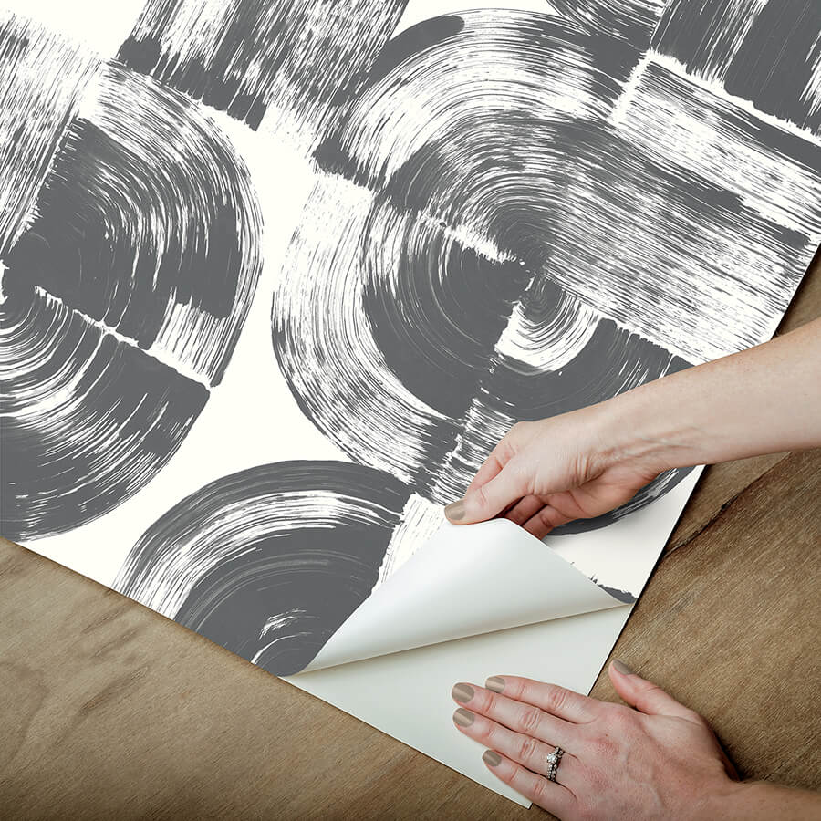 elias-black-peel-and-stick-wallpaper-york-wallcoverings-nus6215 - York Wallcoverings Wallpaper