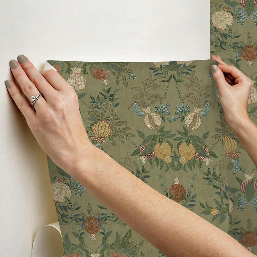 clj-melograno-moss-peel-and-stick-wallpaper-york-wallcoverings-cjs6317 - York Wallcoverings Wallpaper