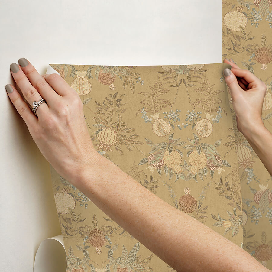 clj-melograno-wheat-peel-and-stick-wallpaper-york-wallcoverings-cjs6318 - York Wallcoverings Wallpaper
