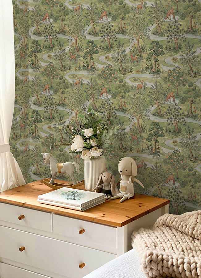 Bramble Forest Peel & Stick Wallpaper - York Wallcoverings - CJS6320 - York Wallcoverings Wallpaper