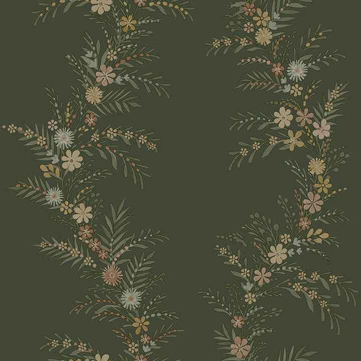 Posy Spruce Peel & Stick Wallpaper - York Wallcoverings - CJS6325