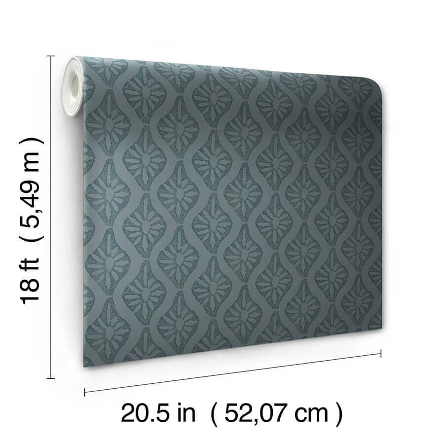 clj-nova-blue-smoke-peel-and-stick-wallpaper-york-wallcoverings-cjs6330 - York Wallcoverings Wallpaper