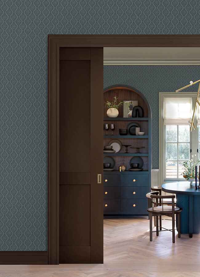 Nova Blue Smoke Peel & Stick Wallpaper - York Wallcoverings - CJS6330 - York Wallcoverings Wallpaper