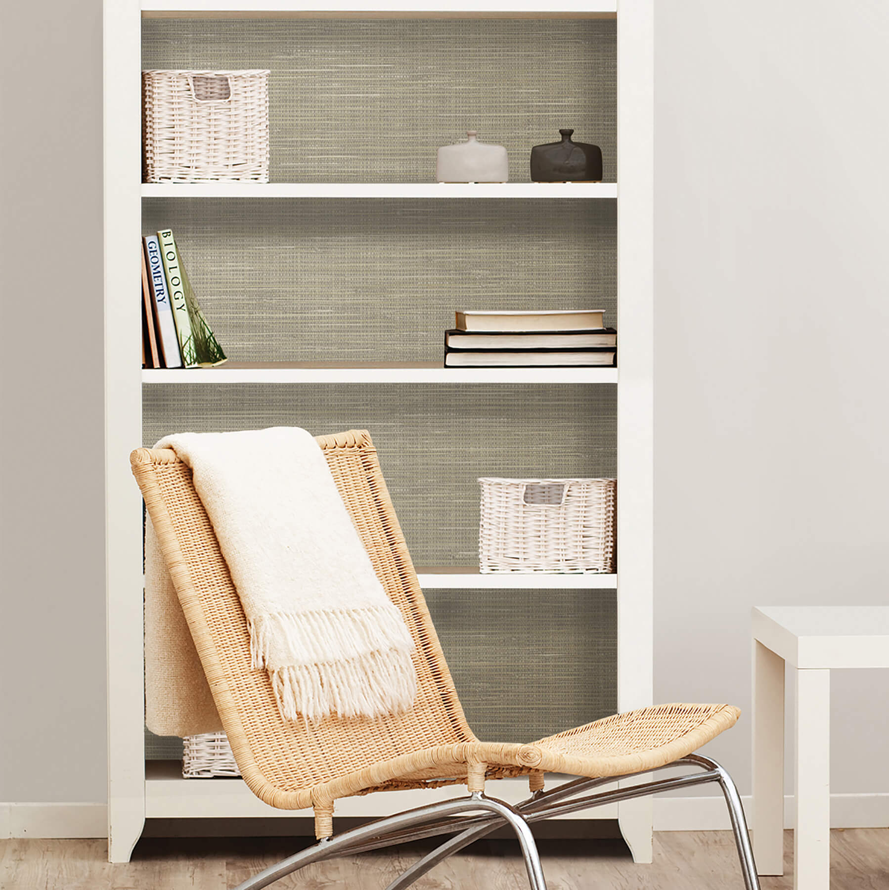 wheat-grasscloth-peel-stick-wallpaper-york-wallcoverings-nus2215 - York Wallcoverings Wallpaper