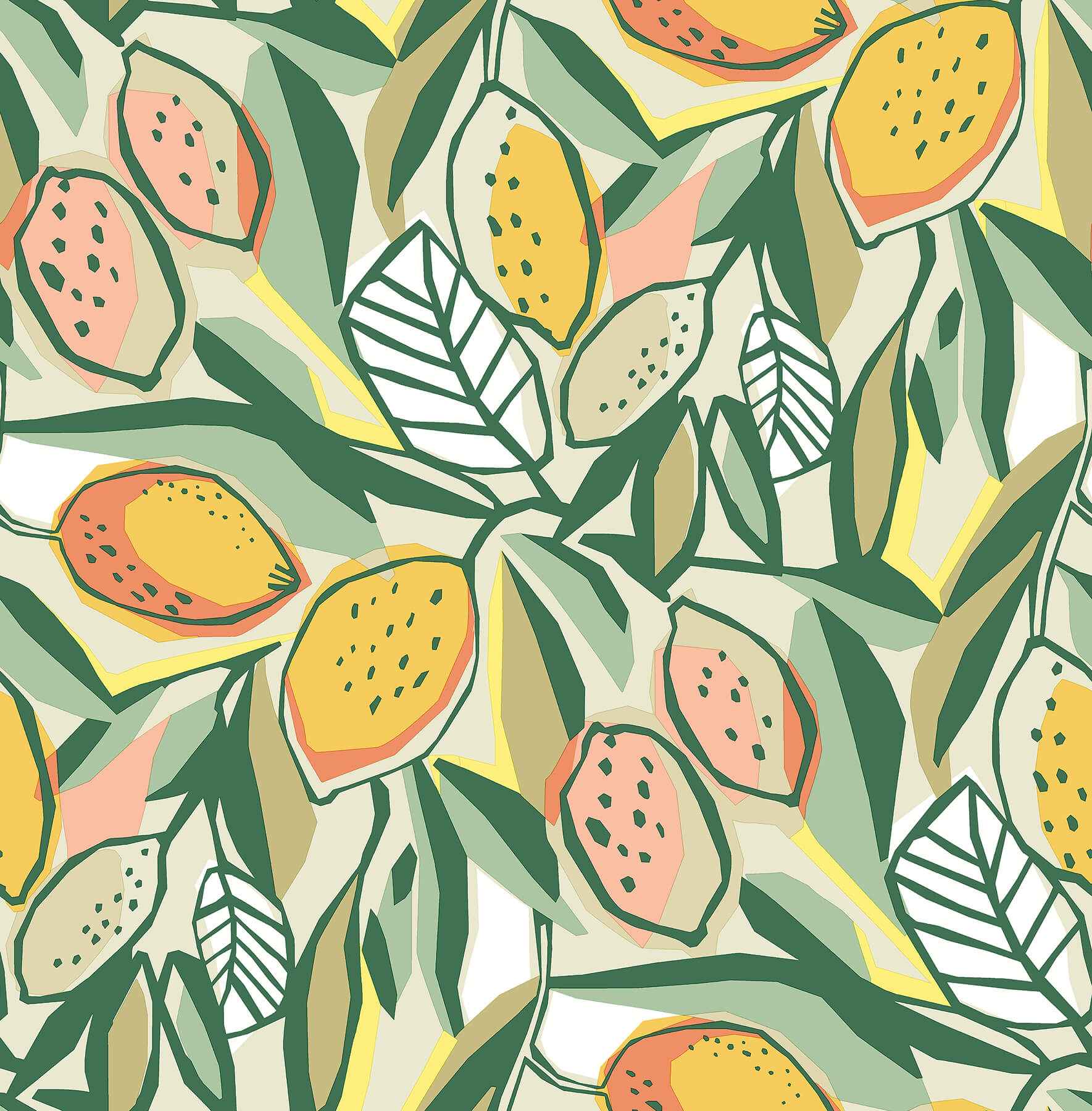 Main Squeeze Peach Peel and Stick Wallpaper - York Wallcoverings - NUS6216 - York Wallcoverings Wallpaper