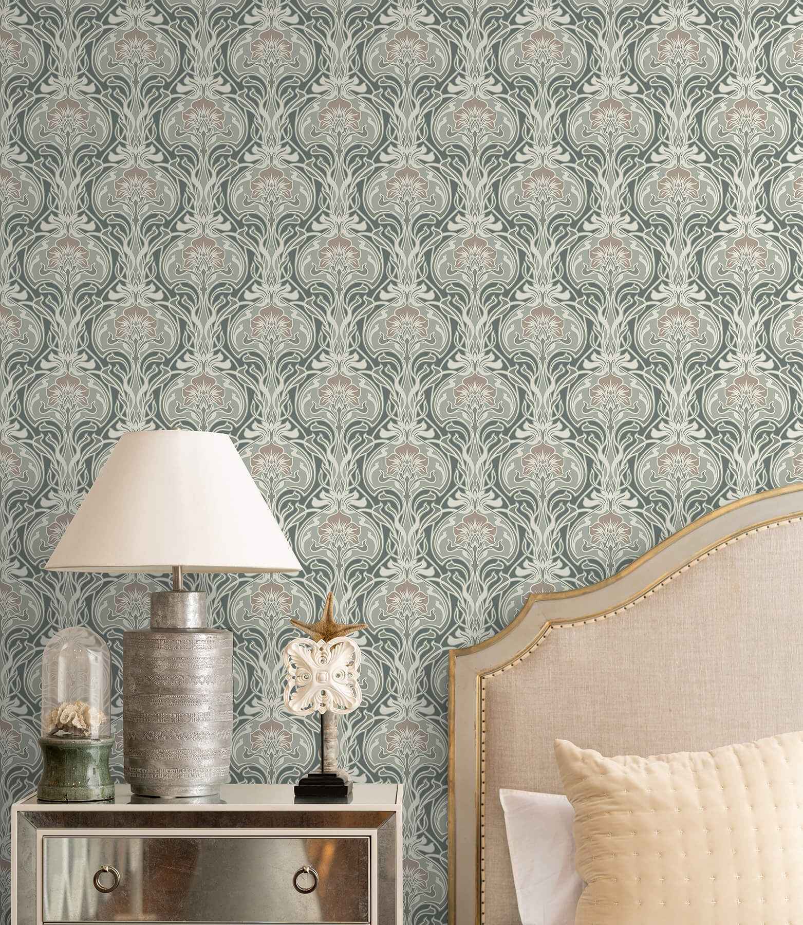 Fallon Brown Peel and Stick Wallpaper - York Wallcoverings - NUS6217 - York Wallcoverings Wallpaper